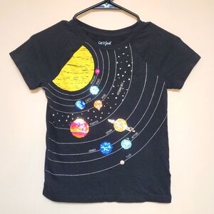 Cat & Jack | Planet Flip Sequin Graphic Tee | M (7/8)